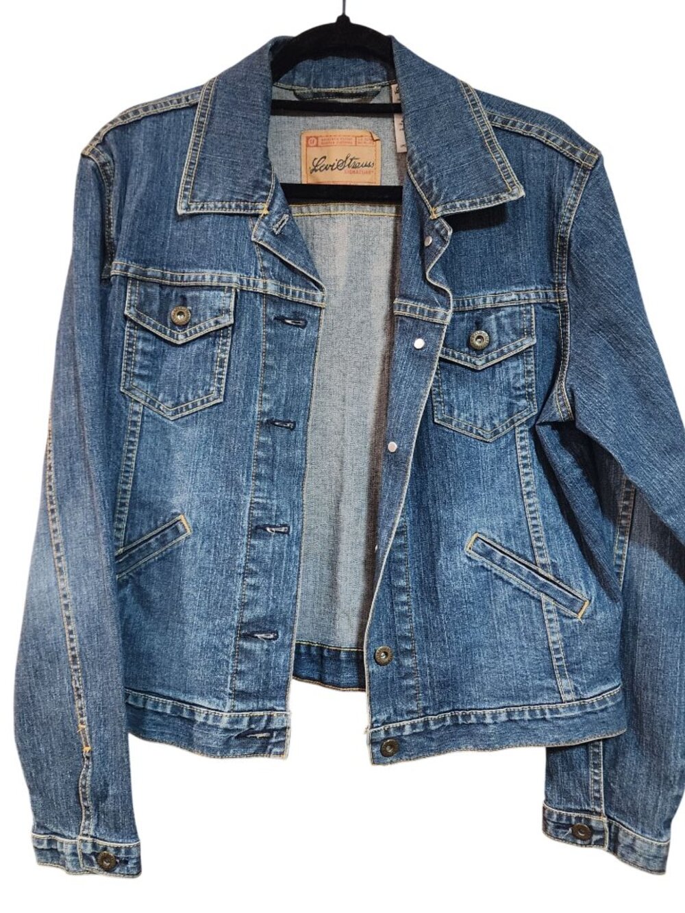 Levis Medium Wash Denim Jean Jacket Womens Size 8